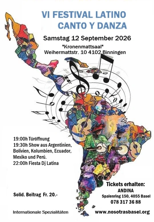 Flyer Festival Latino de Canto y Danza 2026